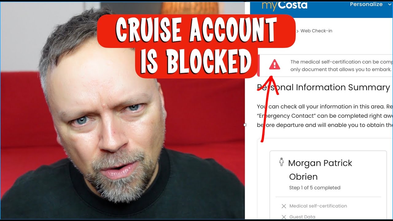 COSTA CRUISE CONFUSION and a Bad Haircut - Sofatime Update - Vax and Health Travel Form Chaos