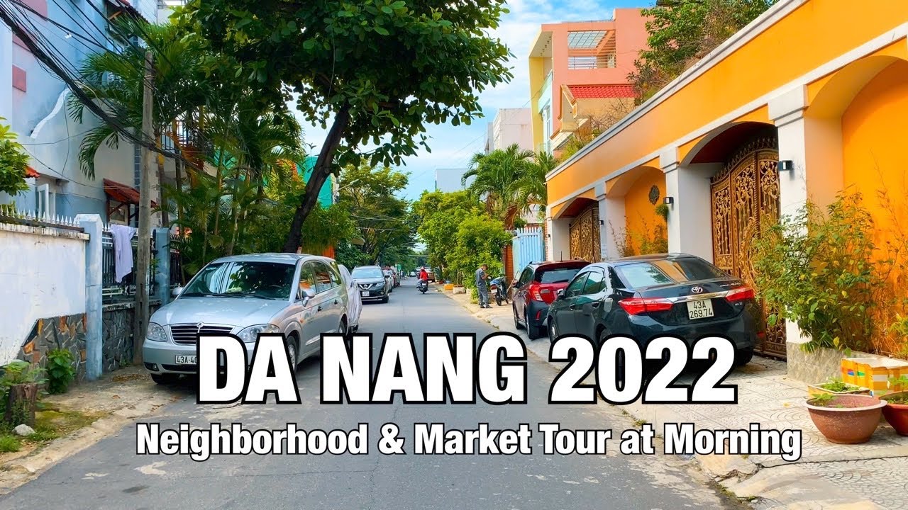 4K Da Nang Neighborhood & Local Market at Morning - Vietnam Travel Guide
