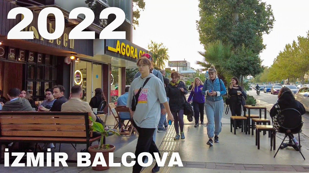 Izmir Balçova 2022 | Walking Tour 4K 60fps | Izmir Turkey Travel Guide