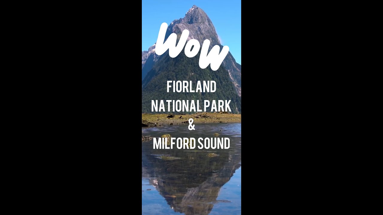 🌄 #shorts Fiordland national park and milford sound #travel #travelguide #newzealand