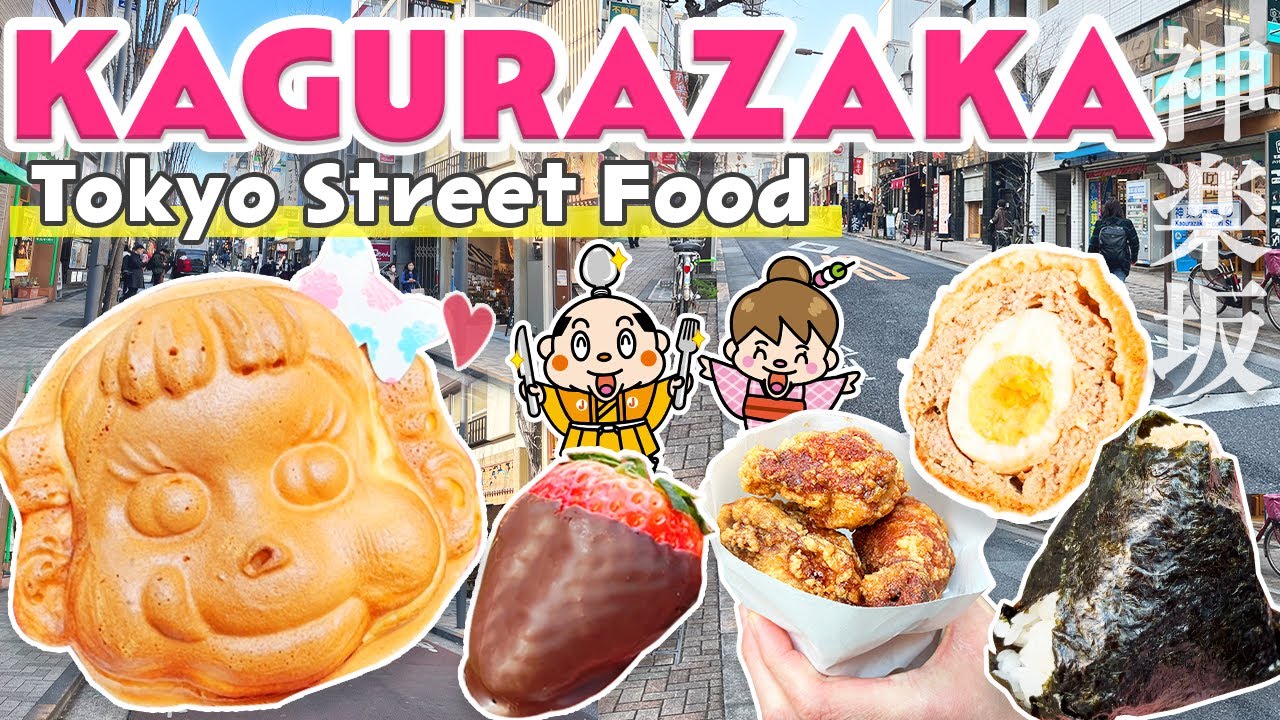 Japanese Street Food tour in Kagurazaka Tokyo / Japan Travel Guide
