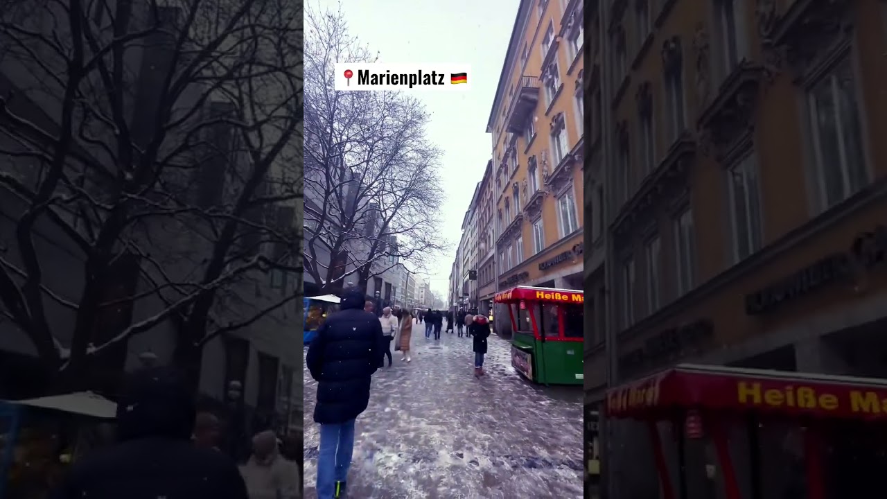 Munich travel guide part 2: Marienplatz 🇩🇪 | Germany #wintertime #snowfall tourismingermany