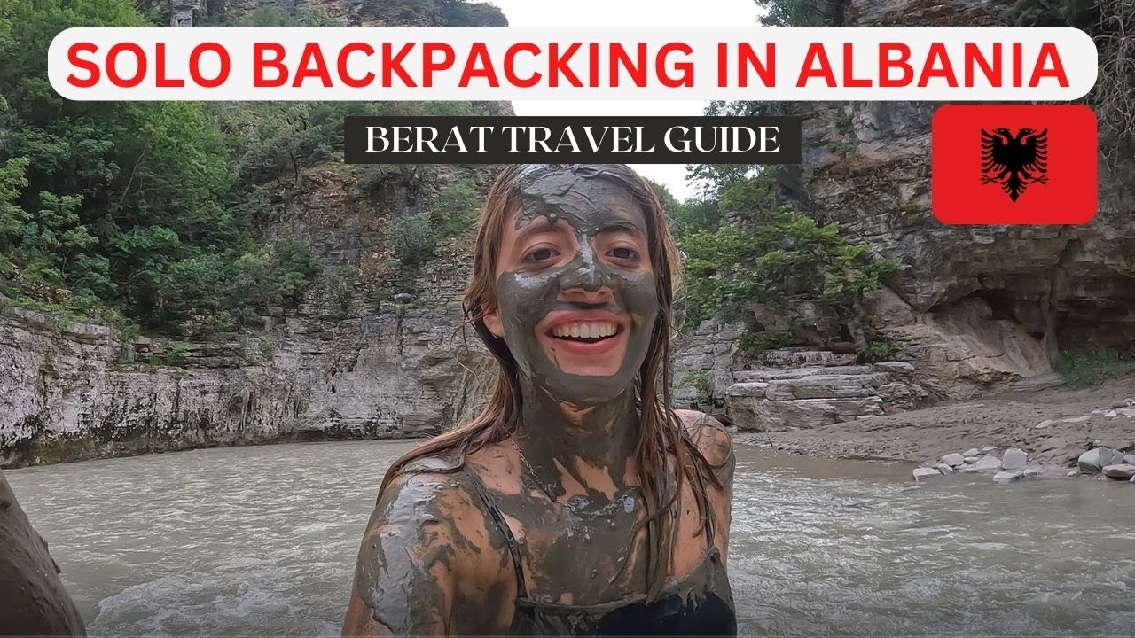 Solo Traveling in BERAT - ALBANIA | Full travel guide 2022 - OSUM Canyon and BOGOVE Waterfall