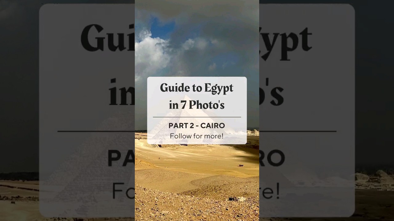 Travel Guide to Cairo, Egypt 🇪🇬 #cairo #cairofood #egypt #travelguide #travelblogger #travel #tour